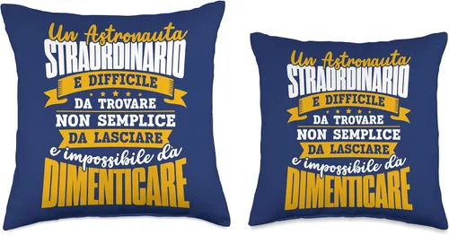 Vista 3 de Idea Regalo Per Un Astronauta Gadget Un Straordinario-Uomo Regali Tema Astronauta Throw Pillow, 16x16, Multicolor