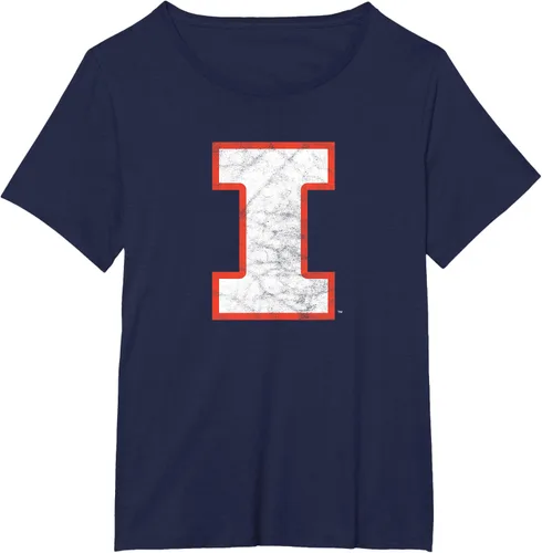 Vista 5 de University of Illinois Fighting Illini Camiseta de primaria envejecida, Azul