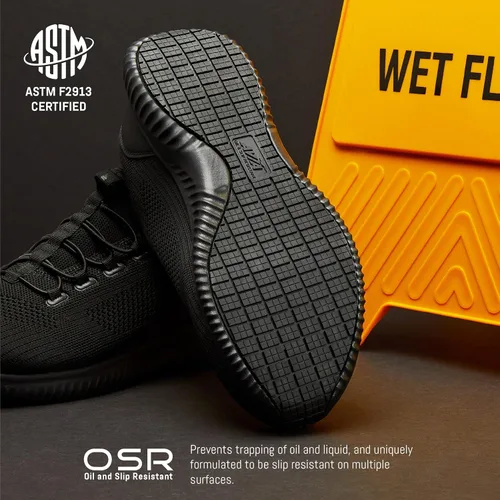 Vista 5 de Avia Anchor SR - Zapatos de malla antideslizantes resistentes al agua para hombre, para restaurante, trabajo y seguridad para hombre, mediano