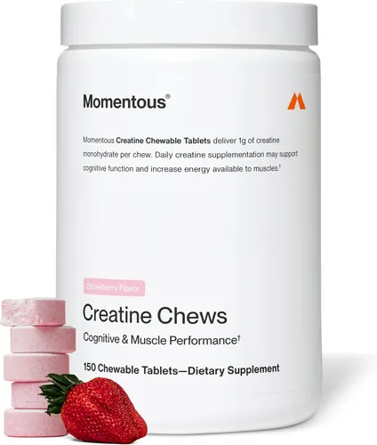 Vista 11 de Momentous Masticables de creatina - Monohidrato de creatina - Apoya la fuerza, el músculo magro y la recuperación para hombres y mujeres