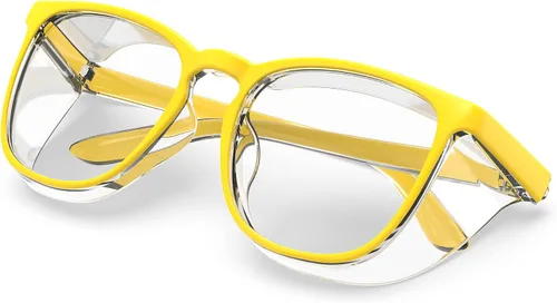 Vista 10 de Lentes de seguridad elegantes, lentes protectores transparentes antivaho y antiarañazos para hombres y mujeres