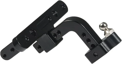 Vista 5 de RCLIONS Receptor de enganche de remolque de caída ajustable para 1/10º