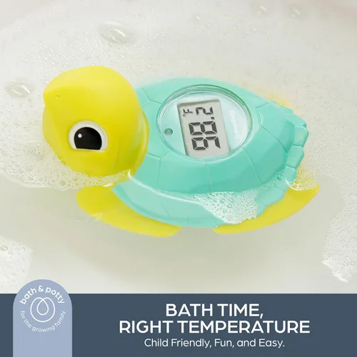 Vista 2 de Dreambaby Turtle + Croc - Termómetro digital de lectura instantánea para agua y temperatura ambiente
