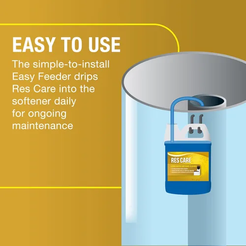 Vista 4 de ResCare RK11K Easy Feeder kit de principiantes, sistema no eléctrico, extiende la vida del agua, suavizador de agua