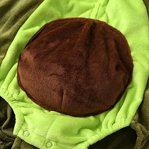 Vista 6 de DuAnyozu Disfraz de calabaza con capucha y pantalones con pies para bebé y niña