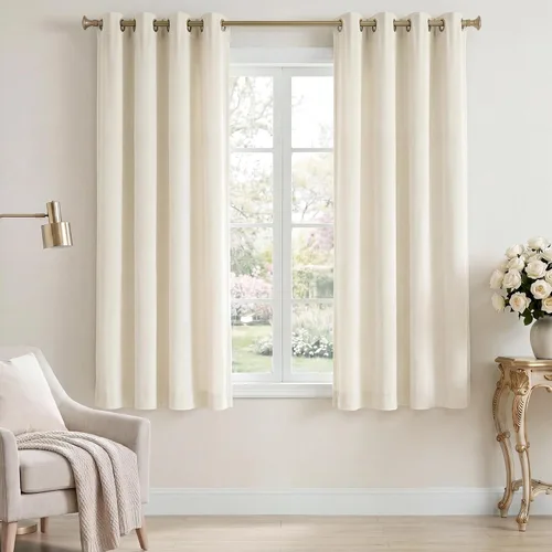 Vista 46 de StangH Cortinas de terciopelo gris de 84 pulgadas para oscurecer la habitación, con aislamiento térmico, cortinas gruesas y pesadas para sala