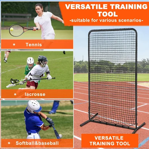 Vista 6 de I Screen Baseball for Batting Cage Baseball Softball Pitching Screen Net Pitcher Protection Pitching Net Protector with Portable Bag for Batting