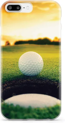Vista 12 de Inspired Cases - Funda con textura 3D para iPhone Xs Max - Funda protectora de goma para iPhone Xs Max de Apple - Pelota de golf Sunset