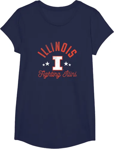 Vista 4 de University of Illinois Fighting Illini - Camiseta con logotipo, Azul