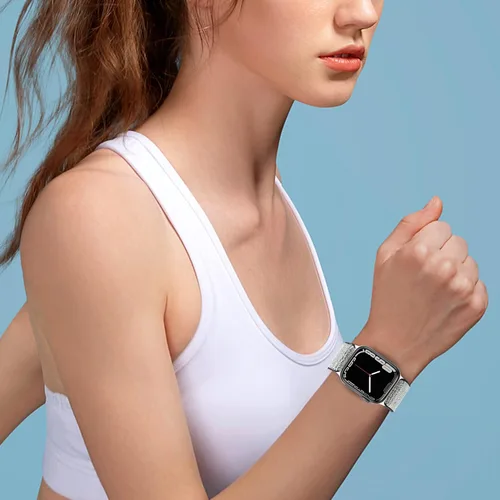 Vista 7 de Paquete de 3 bandas elásticas brillantes compatibles con Apple Watch Band de 1.99 pulgadas, 1.49 pulgadas, 1.57 pulgadas, 1.57 pulgadas, 1.61