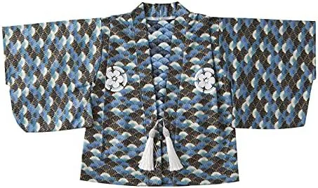 Vista 4 de SZCQ Traje de mameluco tipo kimono para bebé y niño, trajes japoneses de algodón samurái