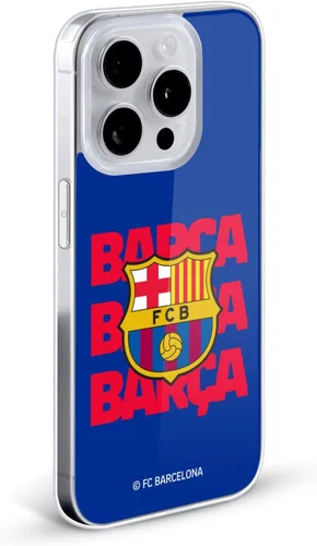 Vista 2 de Head Case Designs Funda de gel suave con licencia oficial del FC Barcelona Barca Crest Graphics [protección de grado militar] compatible con Apple