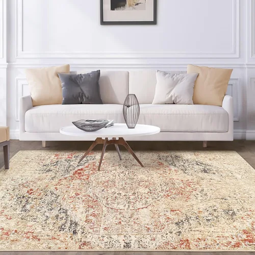Vista 5 de Superior 2.6x8RUG-OMBRE-CR - Alfombra superior Ombre Collection de área, 2 pies 7 pulgadas x 8 pies, color crema