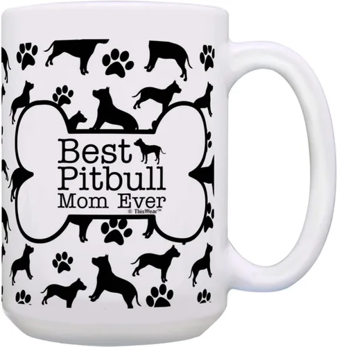 Vista 10 de ThisWear Best Pitbull Dad Ever Dogs - Taza de café de 11 oz (1 unidad)