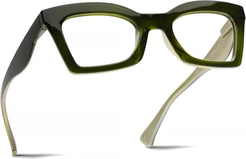 Vista 9 de AQWANO Stylish Blue Light Reading Glasses for Women, Fashion Butterfly Design Computer Readers Eyeglasses