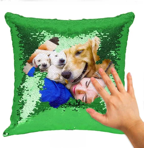 Vista 15 de Almohadas de lentejuelas personalizadas, fundas de cojín decorativas, regalos con fotos personalizadas para mamá, mejor amiga, familia, cualquier