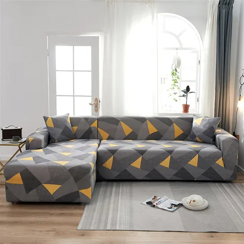 Vista 13 de MIPOPS Fundas de sofá 100% impermeables para sofás modulares en forma de L de 1, 2, 3, 4 plazas, funda elástica para sala de estar, protector de H