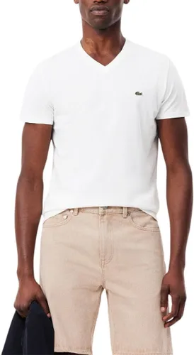 Vista 25 de Lacoste TH6710 - Camiseta de manga corta con cuello en V para hombre Marrón
