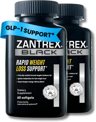 Vista 9 de Zantrex Black – Aumenta naturalmente el GLP-1 y el metabolismo Energía termogénica, fórmula para el control de peso 60 píldoras