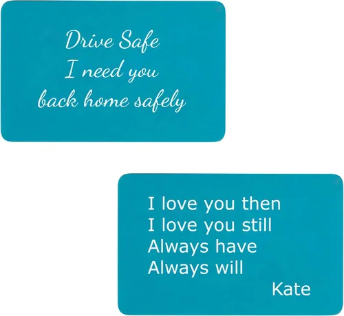 Vista 75 de Tarjeta personalizada con foto y/o texto grabado cartera Love Insert Card