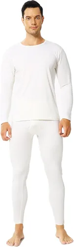 Vista 12 de ViCherub Ropa interior térmica para hombres con forro polar Long Johns conjunto térmico largo capa base para clima frío parte superior e inferior