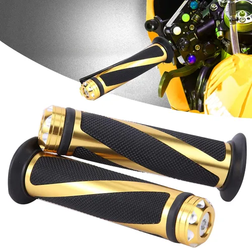Vista 9 de Empuñaduras de mano para motocicleta de 7/8 pulgadas, gel compatible con Sportster 883 Street Bike Dirt Bike Cruiser y chopper