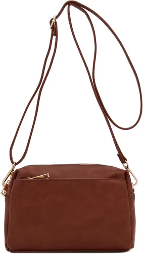Vista 14 de FashionPuzzle Triple Zip Small Crossbody Bag