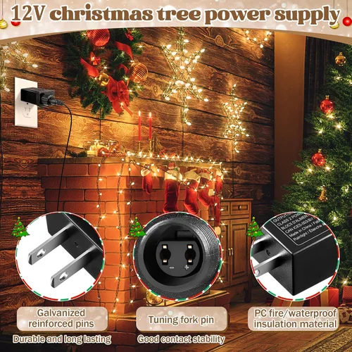 Vista 5 de 1 paquete de 12 V 2 A adaptador inflable de Navidad, unidad de potencia