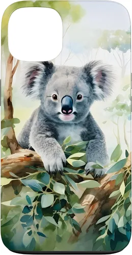 Vista 7 de Adorable Koala in a Tree Watercolor Case for iPhone 17