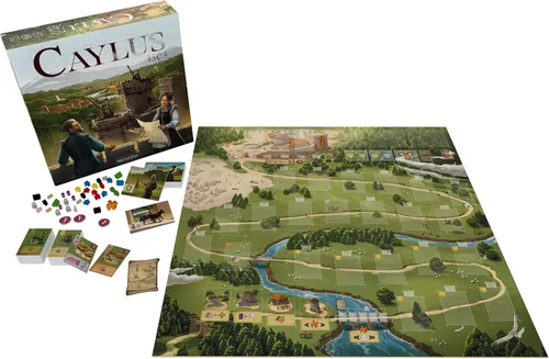 Vista 3 de Caylus 1303 - Juego de mesa - Juego de estrategia de construcción de ciudades, juego de colocación de trabajadores económicos para niños y adultos