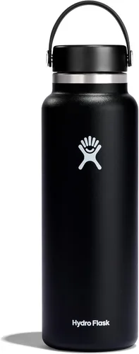 Vista 70 de Hydro Flask Botella de agua – Acero inoxidable aislado – Tapa flexible de boca ancha, antiderrames, a prueba de fugas y recargable en agave de 20