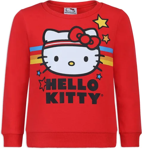 Vista 2 de Hello Kitty Conjunto de 2 piezas de suéter a rayas rojas con leggings negros (6XL)