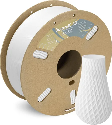Vista 33 de DURAMIC 3D PLA Plus - Filamento de ácido poliláctico de 0.068 pulgadas para impresora 3D, color negro de 2.2 libras, 8 veces más resistente, carrete