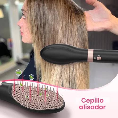 Vista 7 de MESCOMB - Cepillo para secadora de pelo 5 en 1 de doble voltaje Estilizador de pelo múltiple, con secador de pelo de secado rápido, peinado