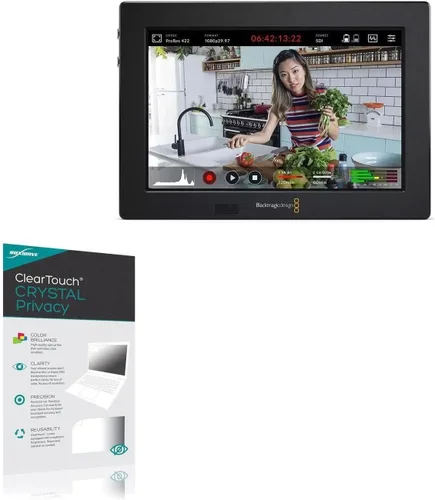 Vista 11 de BoxWave Protector de pantalla compatible con Blackmagic Video Assist 7 3G – ClearTouch Anti-Glare (2 unidades), antihuellas mate