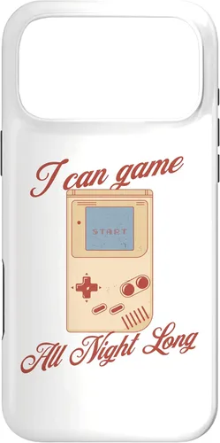 Vista 22 de I Can Game All Night Long Retro Handheld Gamer Case for iPhone 16