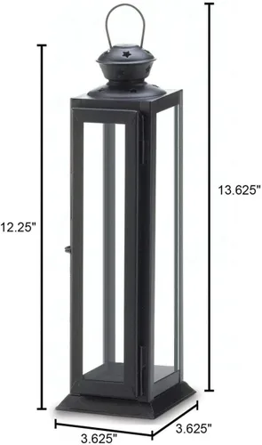Vista 4 de Zings & Thingz 57073573 - Farol grande con corte estrellado, sin tamaño, color negro