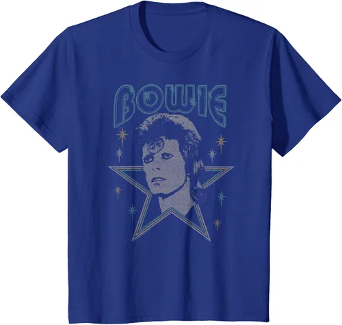 Vista 9 de David Bowie - Camiseta azul Ziggy Stardust, Negro, S