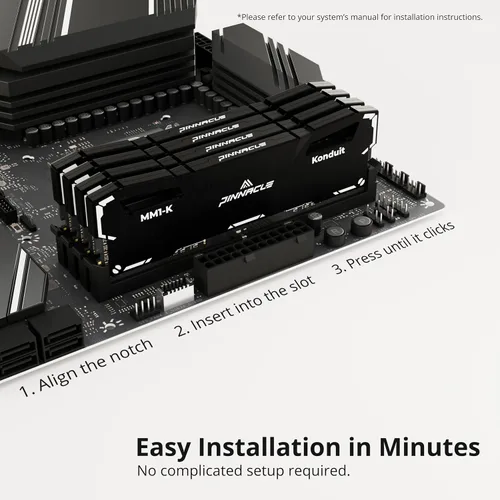 Vista 7 de Timetec Pinnacle Konduit 8GB DDR4 3200MHz PC4-25600 CL16-18-18-38 XMP2.0 Overclocking 1.35V Compatible para AMD e Intel Módulo de memoria RAM