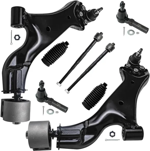 Vista 19 de Detroit Axle - Kit de brazos de control de extremo de 8 piezas para Toyota 2001-2003 Highlander 2002-2003 Camry Lexus ES300, 2 conjuntos de brazos