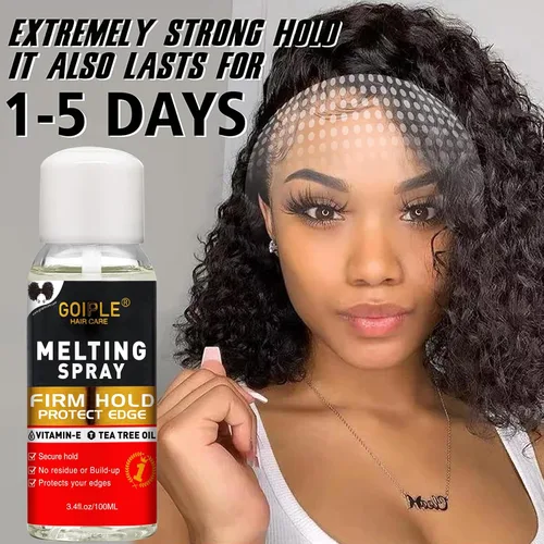 Vista 6 de Kit de Spray Adhesivo para Extensiones de Cabello - Pegamento para Encaje Frontal de Peluca y Cierre, Sin Derretimiento para Pelucas y Extensiones