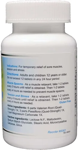 Vista 2 de Wonder Laboratories Relajante natural de valeriana para alivio de tensión, alivio del estrés, calambres en las piernas y otros calambres musculares