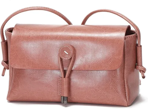 Vista 2 de JeHouze Bolso bandolera bandolera de cuero para mujer