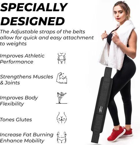 Vista 6 de Cinturón de empuje de cadera – Entrenador de glúteos resistente, cómodo, ajustable con almohadillas antideslizantes. Ideal para entrenamientos