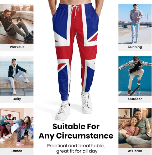 Vista 5 de Pantalones deportivos para hombre, cómodos, ligeros, casuales, con bolsillo