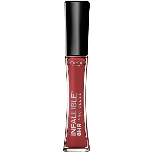 Vista 20 de L'Oreal Paris Makeup Infallible - Brillo labial hidratante de 8 horas, pétalo nude, 0.21 onzas líquidas Pétalo Desnudo