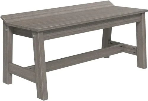 Vista 4 de Furniture Barn USA Poly Lumber - Banco de comedor de 41 pulgadas, caoba antigua multicolor (Antique Mahogany)