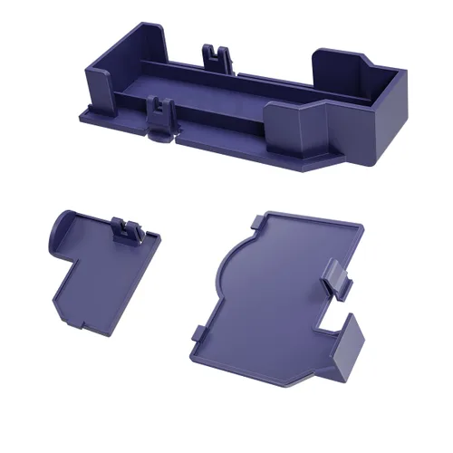 Vista 2 de Wiresmith Indigo Purple Replacement Port Covers Door Set for Nintendo Gamecube Console