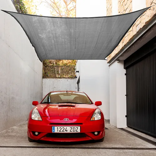 Vista 3 de Toldo Vela de Sombra Rectangular Shazail InnovaGoods 2 x 3 m