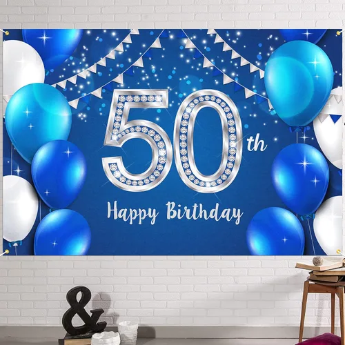 Vista 10 de HAMIGAR Fondo de pancarta de feliz cumpleaños número 10 de 6 x 4 pies, decoraciones de cumpleaños de 10 años, suministros de fiesta para niñas